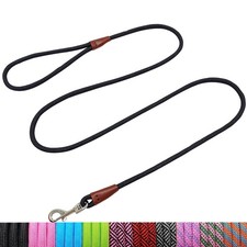 5ft Puppy Leash for Small Dogs, 1/4" Thin Rope Dog Leash with Easy to Use Hoo...