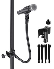 Etour 19-Inch Gooseneck Microphone Stand - Flexible Clip-On Mic Arm Holder with