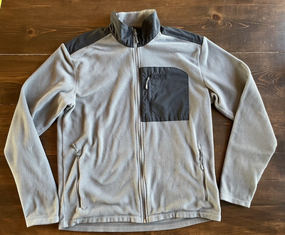 Helly Hansen Panorama Pile Fleece Block Jacket Mens Large XL Gray Polartec Soft