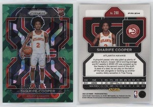 2021-22 Panini Prizm Green Ice Prizm Sharife Cooper #280 Rookie RC