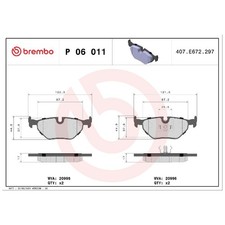 Satz Bremsbeläge Bremsklötze hinten für BMW 3-er E30 E36 5-er E34 7-er | 2463
