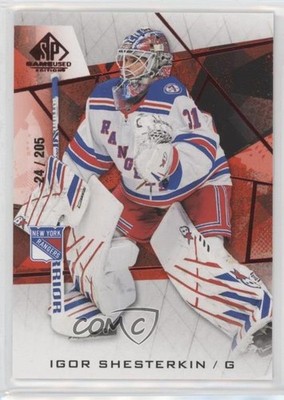 2021-22 Upper Deck SP Game Used Red Fragment 24/205 Igor Shesterkin #43 0i47