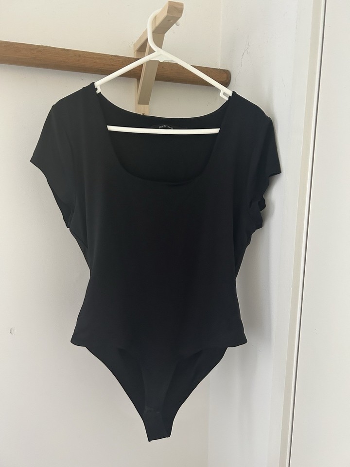 Portmans Black Bodysuit Top Size M