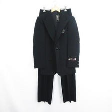 Unused item DANCUS UNIQUE Setup Suit Tailored Single 1B Unlined Flare Wool
