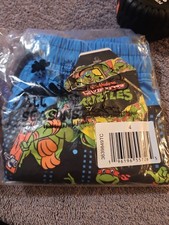TMNT Teenage Mutant Ninja Turtles Boys Swim Trunks Shorts Size 4 Nickelodeon