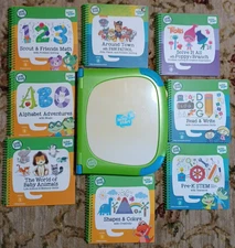 LeapFrog Leap Start 3D Learning w/8 Books Paw Patrol Trolls Letters Numbers STEM