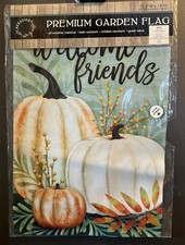 Creekside Garden Flag Fall Pumpkin House Flag All Weather Material 12.5 x 18