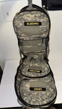 MILITARY MEDICAL BAG WITH 3 hooknloop  Internal Bags. MILITARY SURPLUS, CLS, EMS
