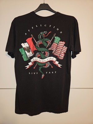affliction t-shirt snake Mexiko USA medium 