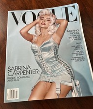 March 2025 US Vogue Magazine, Sabrina Carpenter Risqué, High Fashion READ