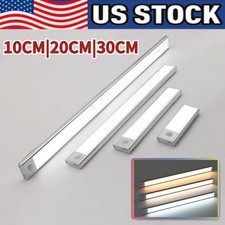 Rechargeable LED Motion Sensor Under Cabinet Closet Light USB Kitchen Lamp Strip