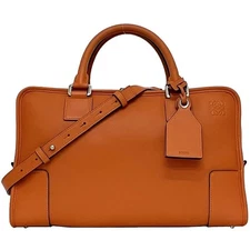 ●Loewe 2Way Bag Amazona Orange Anagram 352.30.N22 Leather 261508 Handbag