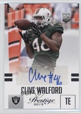 2015 Panini Prestige Rookie Signatures Clive Walford #218 Auto 0f8