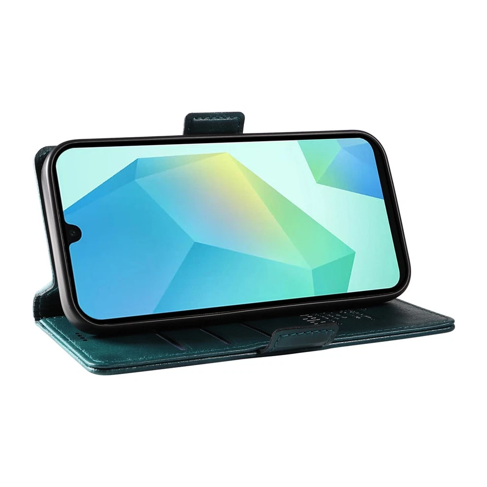 Для Samsung A10 A07 A06 A05 A03 простой однотонный PU кожаный бумажник телефона чехол - Изображение 4 из 4