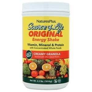 Гранола Natures Plus Source of Life Original Energy Shake сливочная, 2,2 фунта