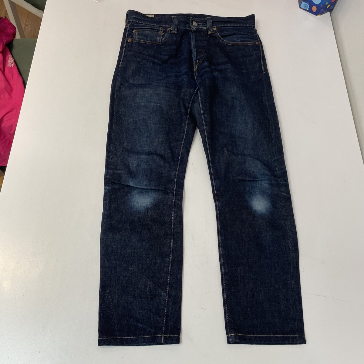 Momotaro Jeans Mens W29 L28 Japanese Denim Selvedge Straight Blue 