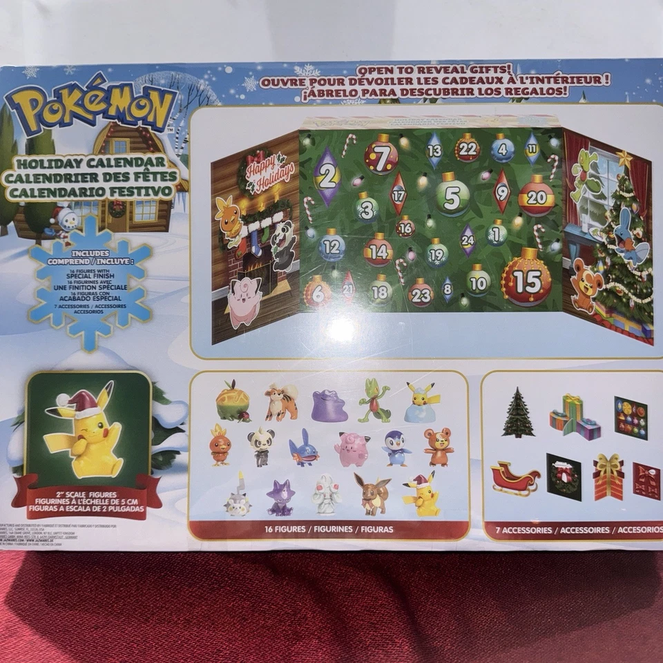 Pokemon Holiday Limited Edition Advent Calendar - Jazwares Exclusive NEW! - Image 3 of 3
