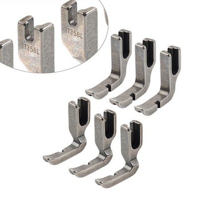 6PCS Left & Rechter Reißverschluss-Paspelfuß für JUKI BROTHER HIGHLEAD SINGER