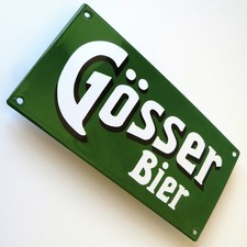 GÖSSER BIER = Tür- Emailschild Österreich um 2010 RAR Brauerei Göss TRAUMZUSTAND