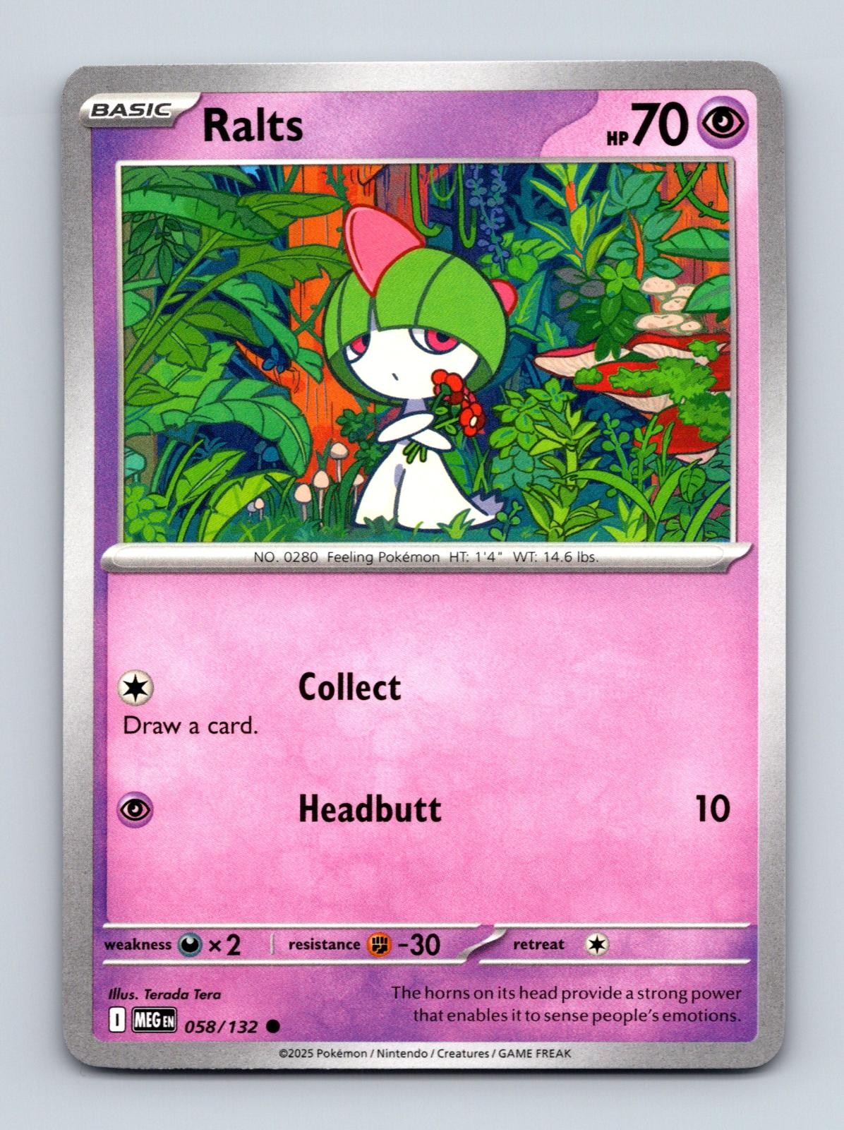 Ralts - 058/132 - Common - Mega Evolution - Lightly Played