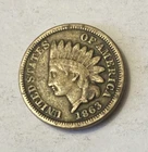 1863P -Indian Head Penny- Fine Grade