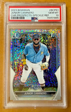 (1) 2023 Bowman Chrome Junior Caminero 1st RC Speckle Refractor #/299, PSA 10!