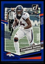 2023 Donruss #85 Courtland Sutton Press Proof Blue