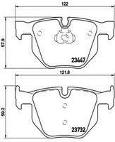 Brembo BremsbeläGe BremsklöTze Hinten FüR BMW X5 F15 F85 Xdrive30D Xdrive25D X6
