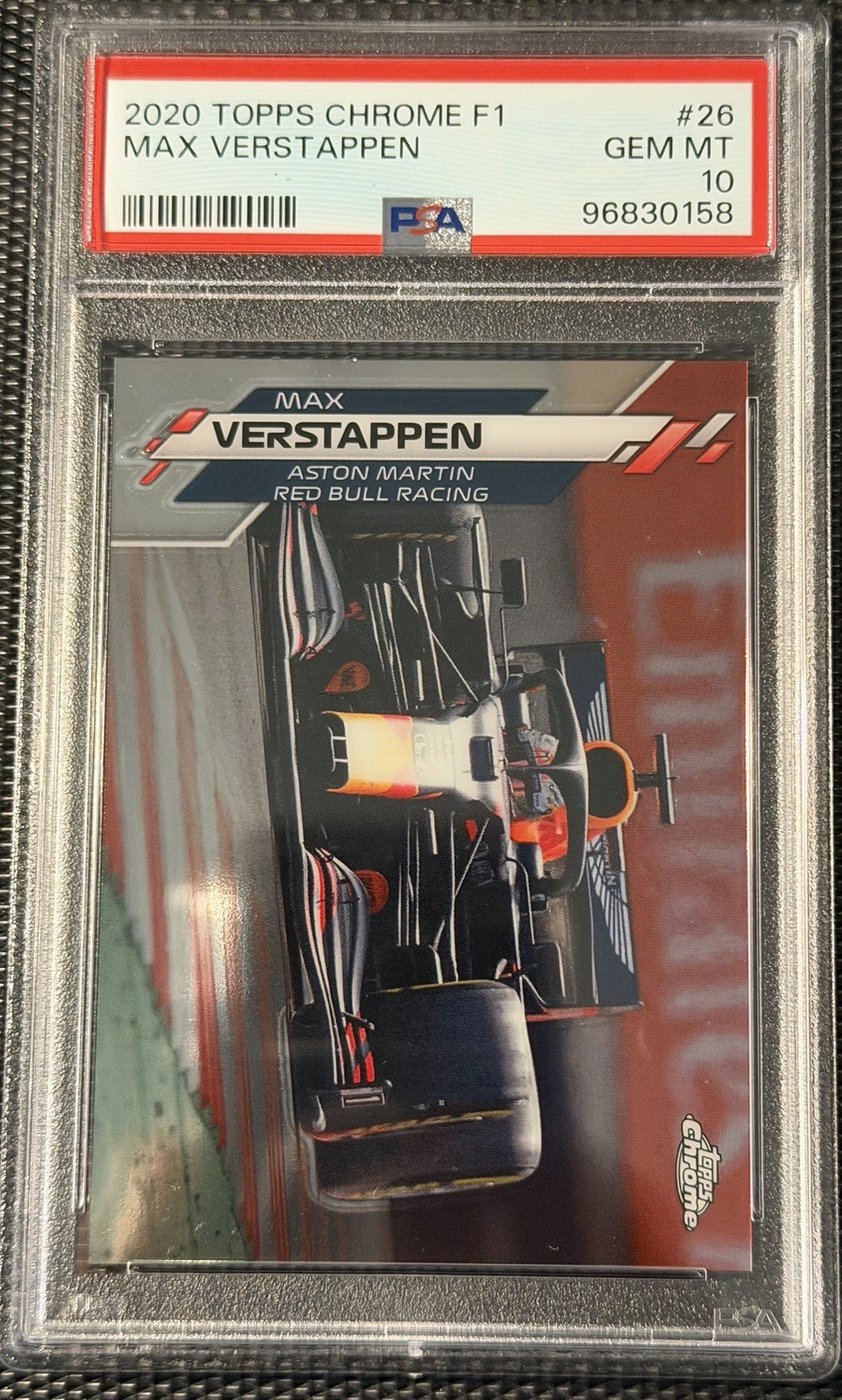 2020 Topps Chrome Max Verstappen #26 PSA 10