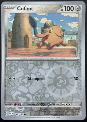 Cufant Reverse Holo Common SV02: Paldea Evolved 149/193 NM