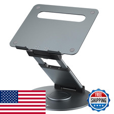 Nulaxy Telescopic 360 Rotating Laptop Stand For Desk Adjustable Height Swivel