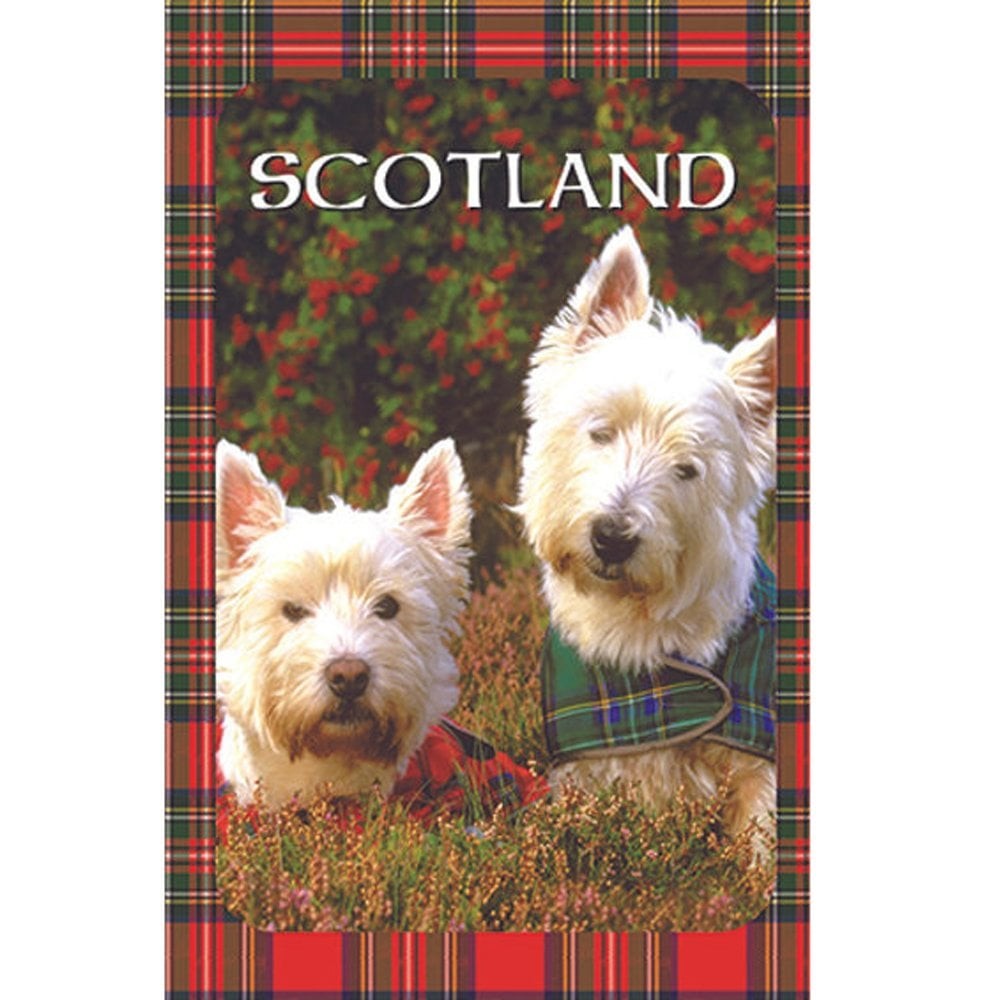 Thistle Products Ltd Westies In Heather Tea Towel TD01