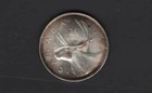 1966  Canada  25 cents -SILVER   UNCIRCULATED with TONING