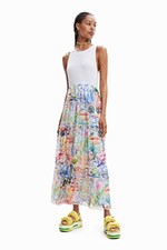 (TG. XXL) Desigual Vest_Quatro 1000 Vestito, Bianco, XXL Donna - NUOVO