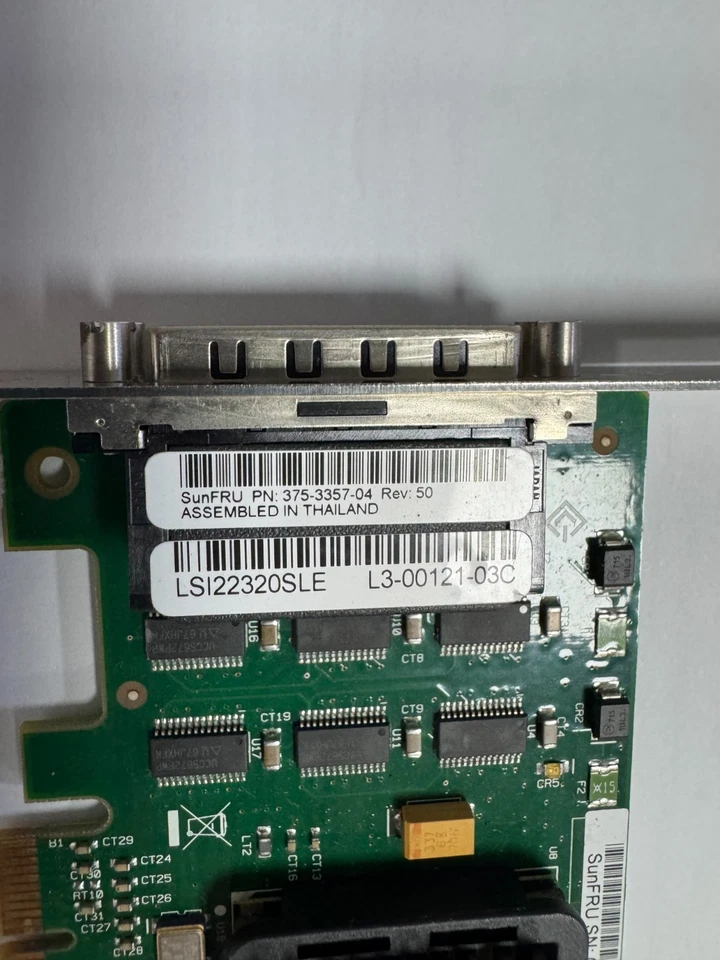 Sun 375-3357 LSI Logic LSI22320SLE PCI-E Dual SCSI Ultra320 w/high bracket - Image 3 of 4