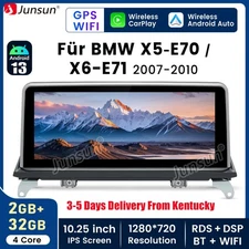 For BMW X5 E70 X6 E71 2007-2010 Car Radio GPS Navi DAB Carplay 2+32GB Android 13