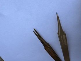 Dumont, Bergeon tweezers 10pce brass, steel, Titan,4,1,7S,WA15H, Ti,