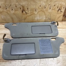 1998-2002 Isuzu Trooper Driver Passenger Side Sun Visor Pair Set Gray