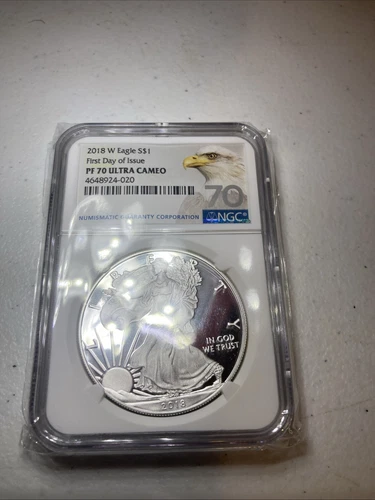 2018 W AMERICAN SILVER EAGLE NGC PF 70 ULTRA CAMEO FIRST DAY OF ISSUE!