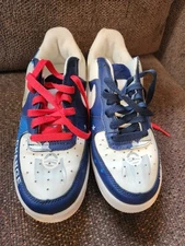Nike Air Obama “ Yes We Can” “ Change” Shoes Red/blue Over White