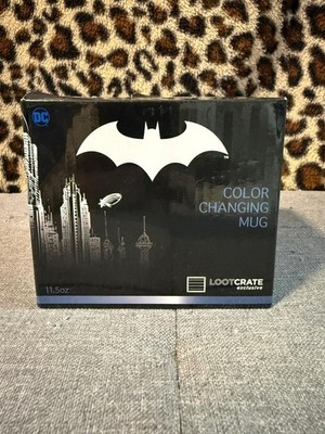 DC Batman Color Changing Mug 2017 Loot Crate Exclusive NEW IN BOX Lootcrate