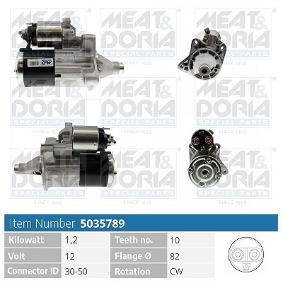 MEAT & DORIA Starter  für CHRYSLER
