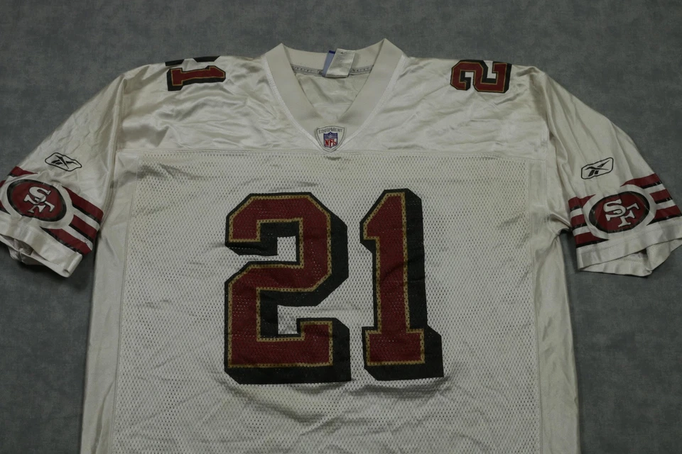 Camiseta de fútbol americano de los San Francisco 49ers para hombre XL blanca local NFL Frank Gore Reebok Foto 2 de 4
