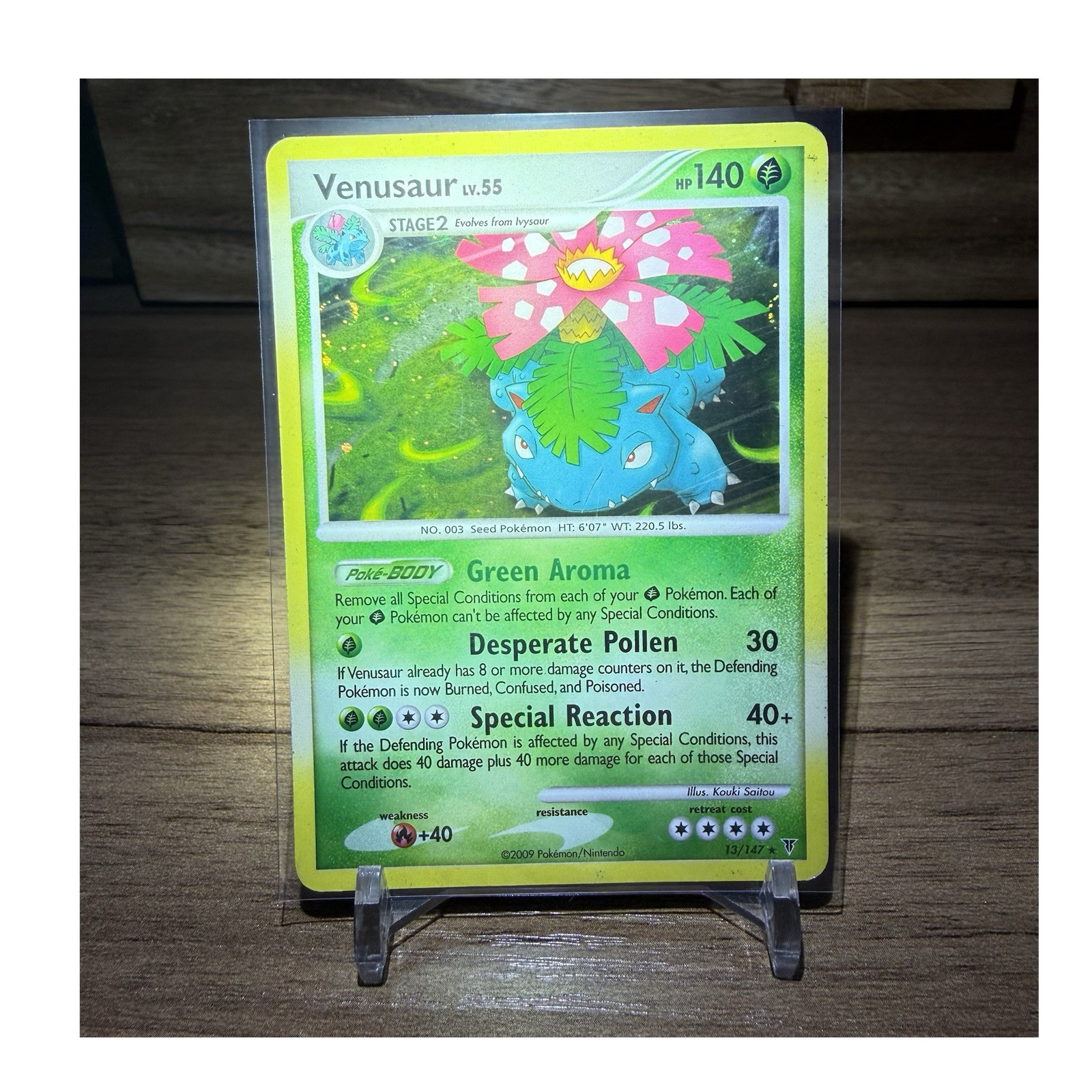 Pokemon TCG Venusaur 13/147 Supreme Victors Holo Rare Holo Stage 2 140 HP