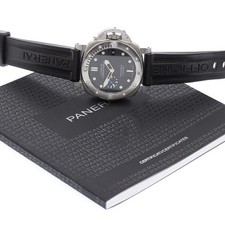PANERAI LUMINOR 1950 SUBMERSIBLE PAM00682 42mm SS Rubber Black Dial Date #C106