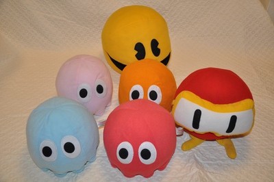 clubNAMCO Plush Collection - Full Set - Pacman, Pinky, Blinky, Inky, Clyde