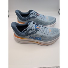 Hoka Bondi 9 Blue Orange Running Shoes Mens 8D Sneakers 1123202