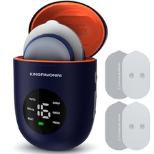 Wireless TENS Unit Muscle Stimulator Dual Channel 6 Modes 16 Levels Blue