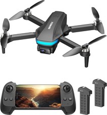 SIMREX GPS Drone with 4K Camera for Adults , Brushless Motor Drones Black