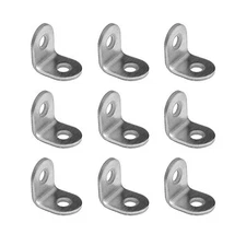 100 pcs L Bracket Corner Brace, 20 X 20 x 16 mm Stainless Steel Angle Bracket, 